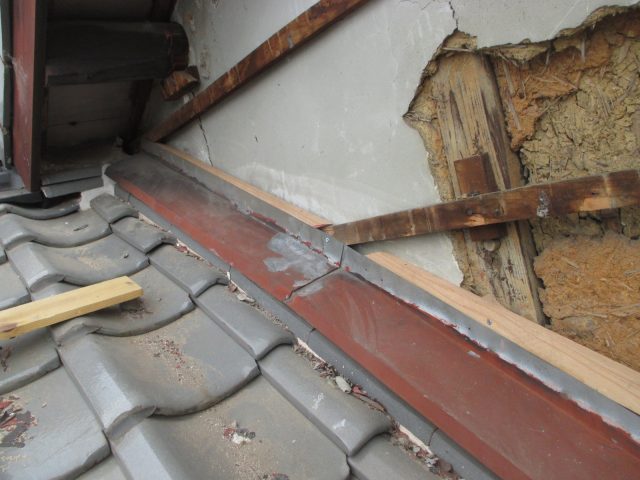 姫路市で外壁張り替えに伴う下地確認